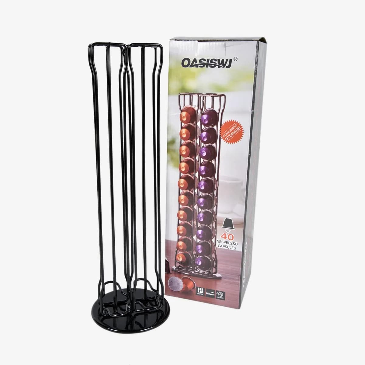 Oasiswj- Nespresso  Coffee Capsules Holder 40pcs   
