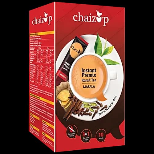 Chaizup -Instant Premix Karak Masala Tea - 10 Bags 