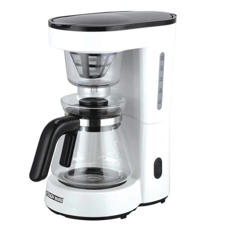 Libriso Transparent Coffee Maker with White Cup
