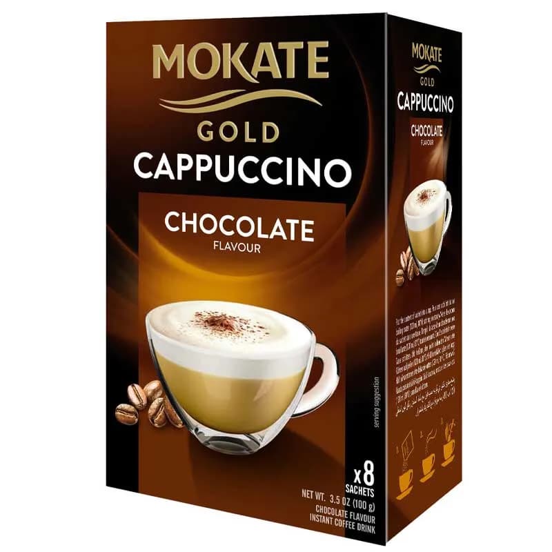 Mokate Gold Chocolate Cappuccino, 8 x 15g Single Serve Sachets