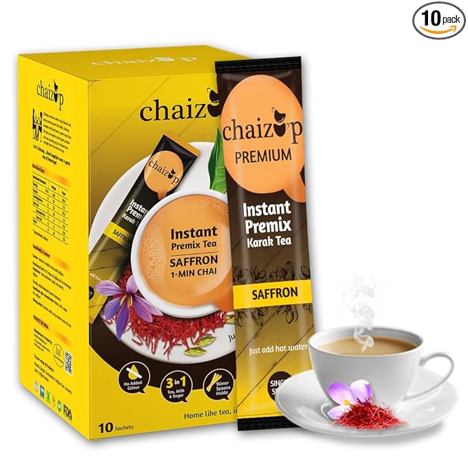 61oz5OTLKcL._SX679_PIbundle-10,TopRight,0,0_AA679SH20_ تشيزب- شاي كرك بالزعفران سريع التحضير - ١٠ أكياس