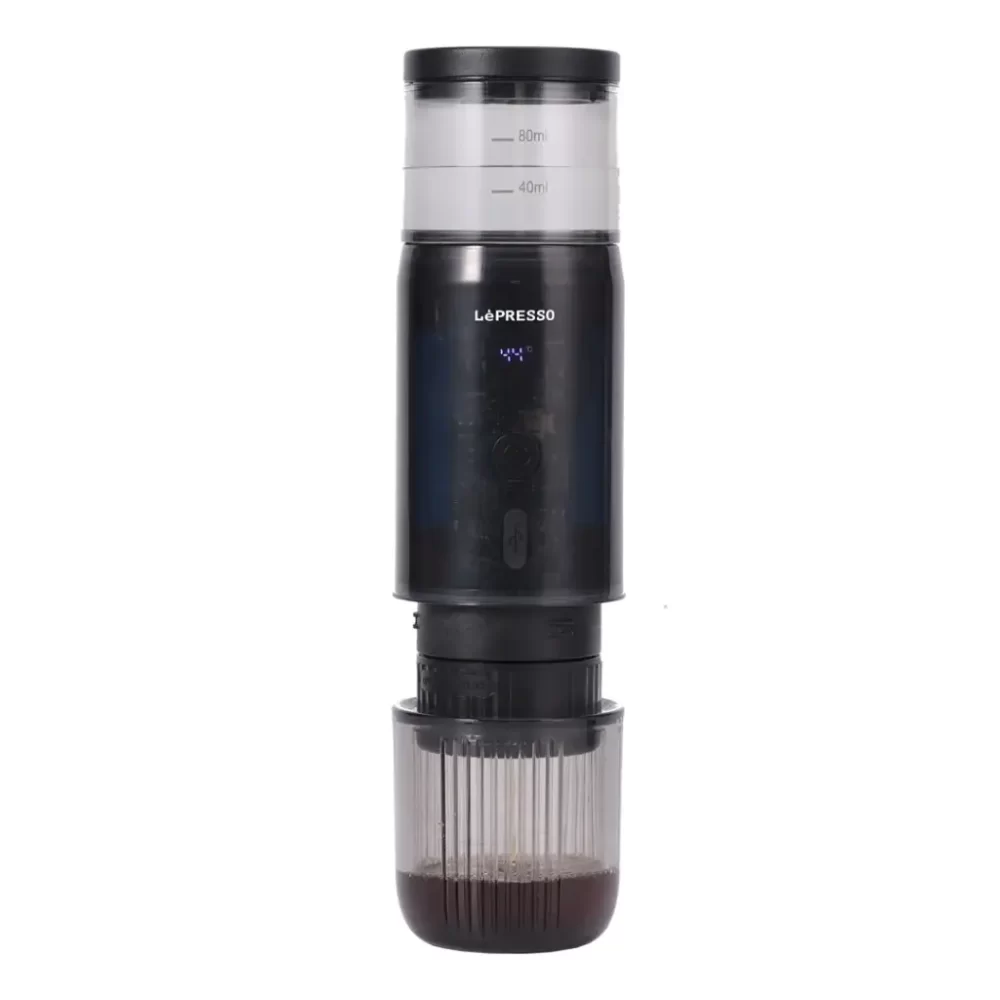 LPCFFM0031-LePresso-Portable-Mini-Espresso-Machine-with-Travel-Pouch-Black ليبرسو  ماكينة اسبريسو محمولة مع شاشة رقمية