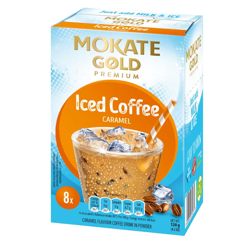 MGP-iced-caramel قهوة موكاتي جولد المثلجة الفاخرة، كراميل، 8 أكياس فردية، 15 غرام