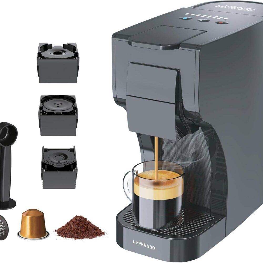 ليبريسو ماكينة تحضير القهوة متعددة الكبسولات من تريزا 3 في 1