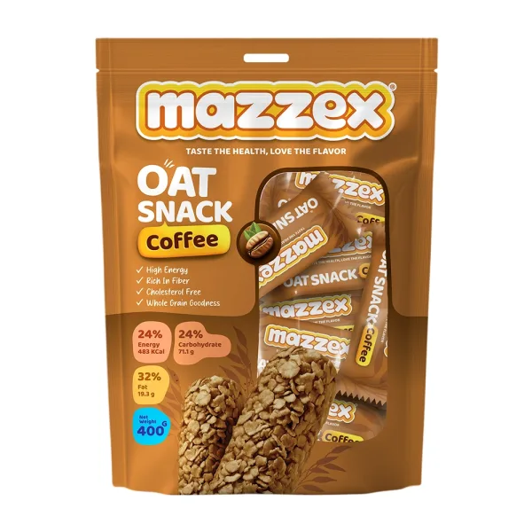 Mazzex-Oat-Coffee-400g-600x600 مازكس شوفان سناك قهوة - 400 غرام (40 قطعة)